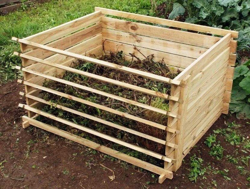 Ящик для и огорода деревянный для компоста